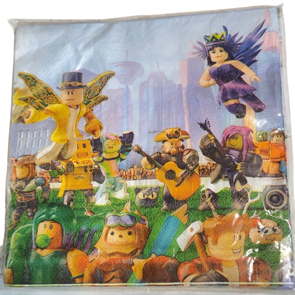 Roblox‎ Party Napkins Gaming Character Birthday Decor